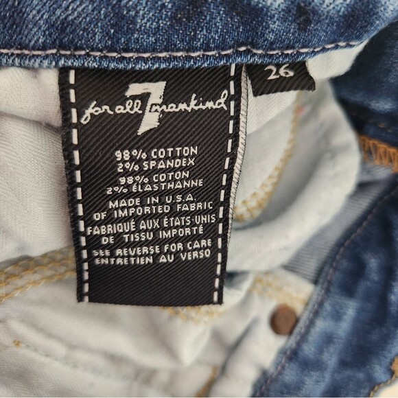 7 for all mankind distressed jeans - Picture 4 of 7